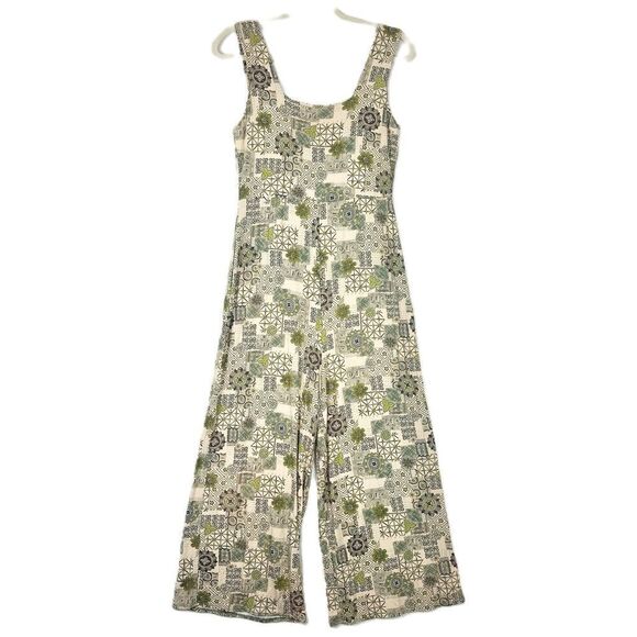 Salaam Gemma Jumper Jumpsuit Size Small Jersey Pockets Patchwork Cropped - Picture 2 of 7